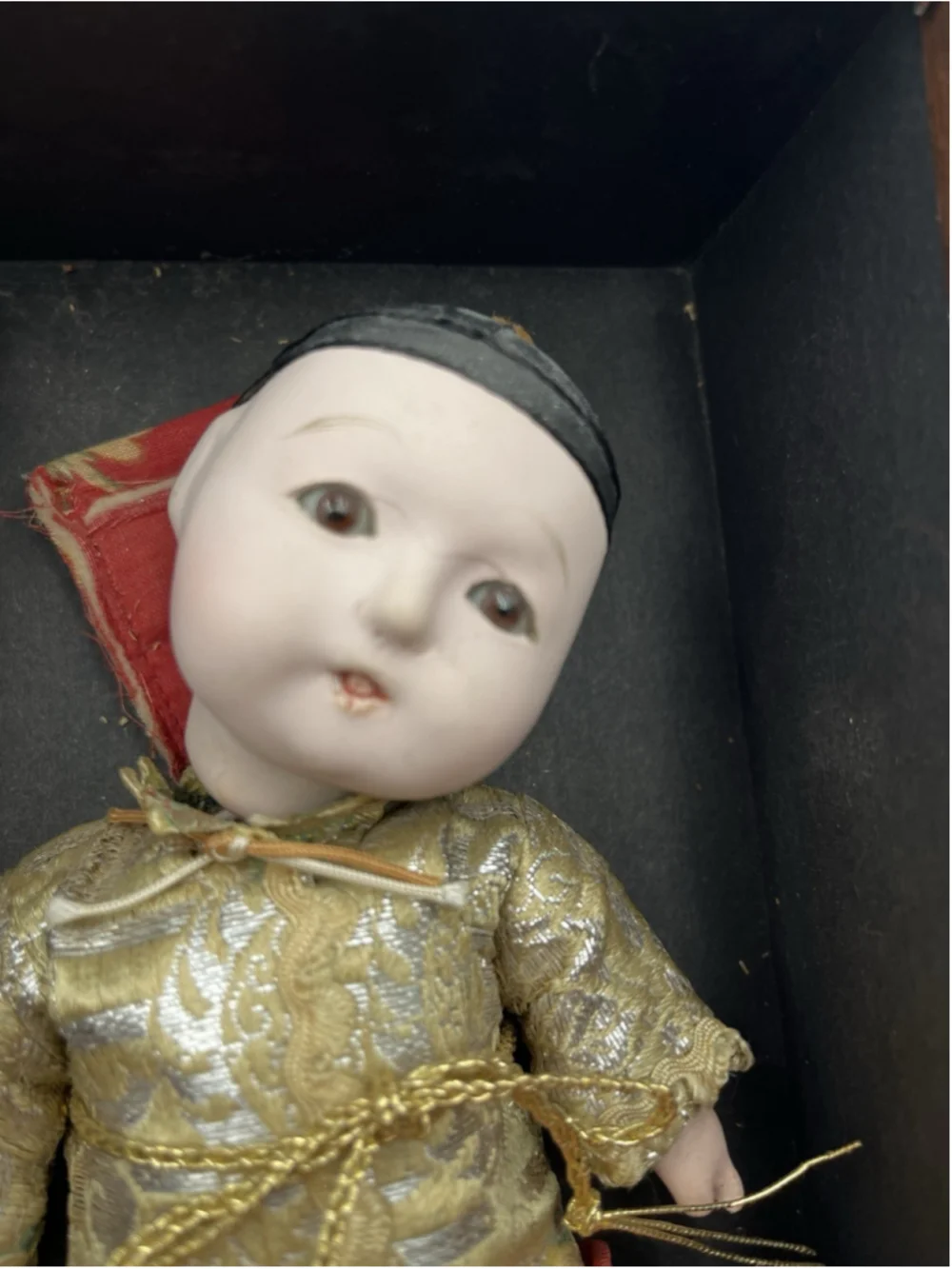 VTG Japanese Asian Ichimatsu GoFun Boy Doll jointed composition doll HTF , SEE